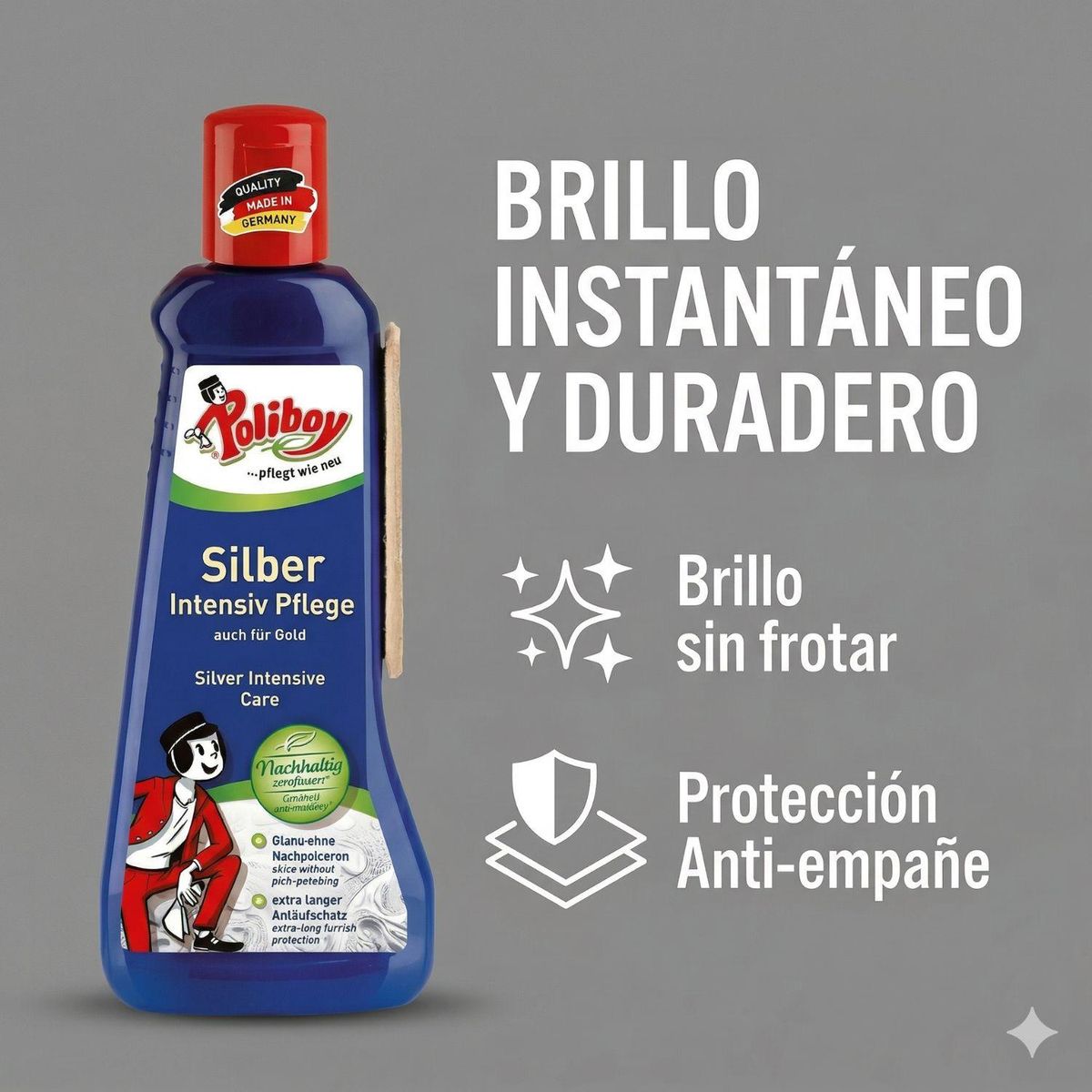 GENERICO - Poliboy Limpiador Cuidados Plata Intensivo 200 ml