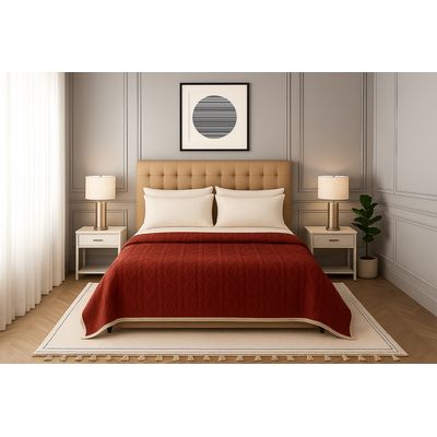 Imagen 2 del producto Frazada Sherpa diseño geométrico verde claro 160x220 ultra suave living CL