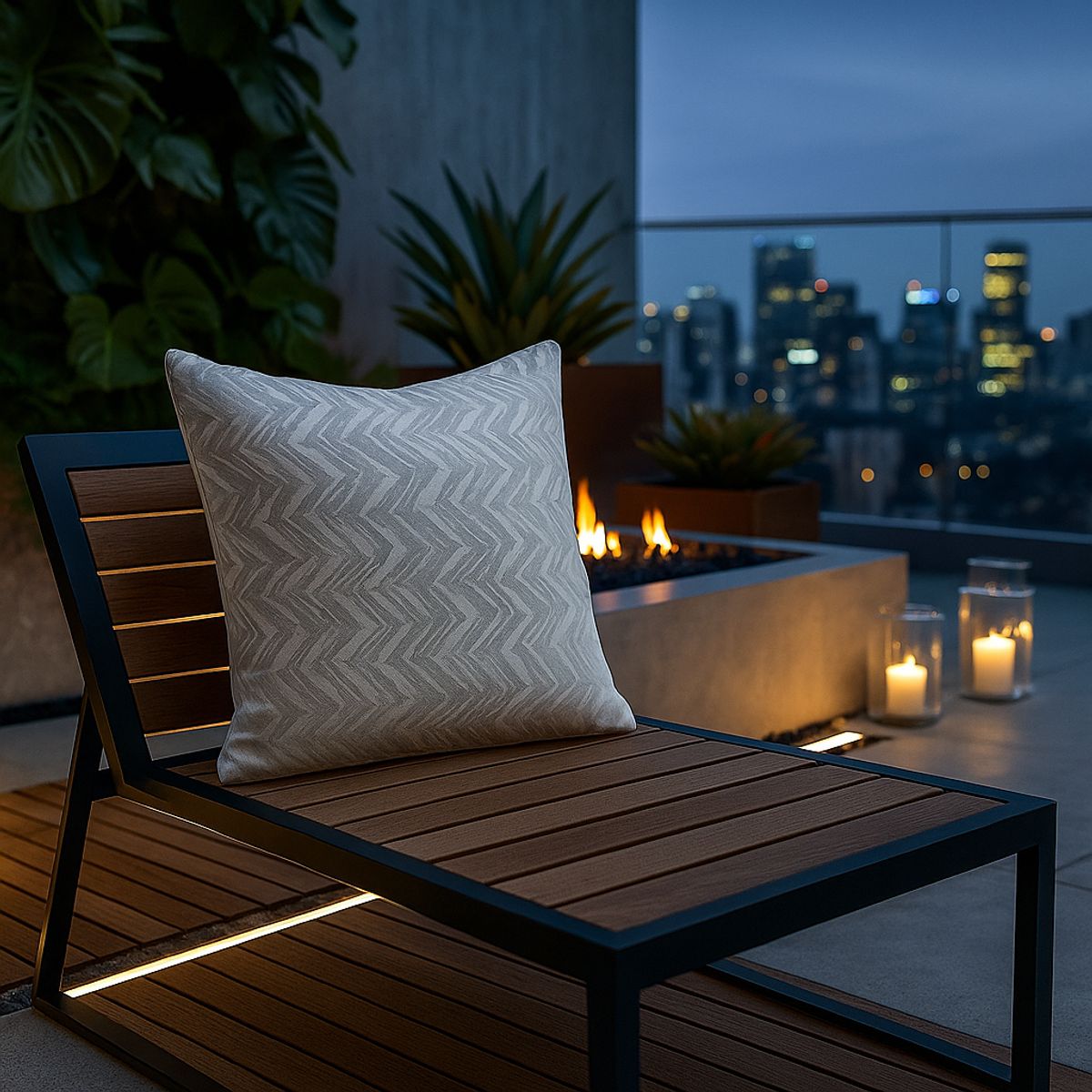 ARMONIA - Funda azul 45x45 textura premium toque contemporáneo 760