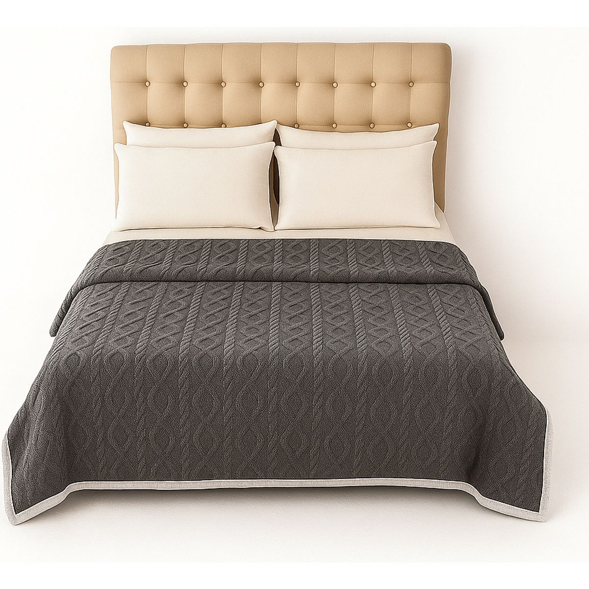 ARMONIA - Manta polar Sherpa 160x220 diseño geométrico hogar moderno