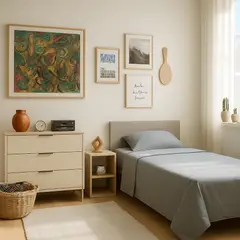 ARMONIA - Juego de sábanas Twin 1 plaza 144 hilos diseño gris