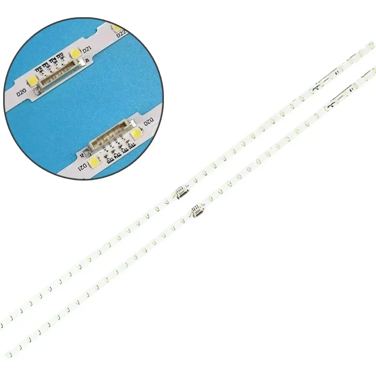 GENERICO - Set Kit Led Tv Para Samsung 55nu7100-7300-7090, 2 Tiras