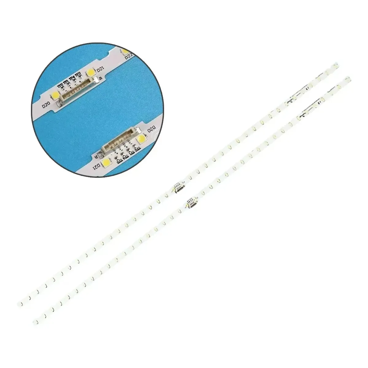 GENERICO - Set Kit Led Tv Para Samsung 55nu7100-7300-7090, 2 Tiras