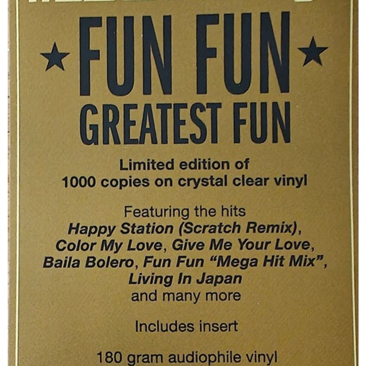 GENERICO - FUN FUN - GREATEST FUN (CLEAR VINYL) / VINILO