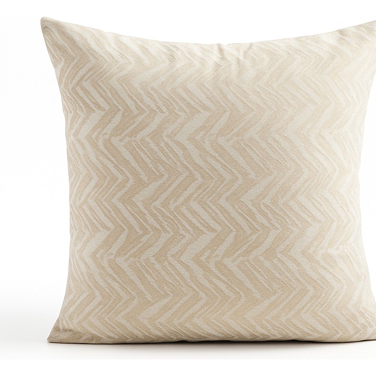 ARMONIA - Funda de cojín texturizada beige 45x45 estilo moderno sala elegante 760