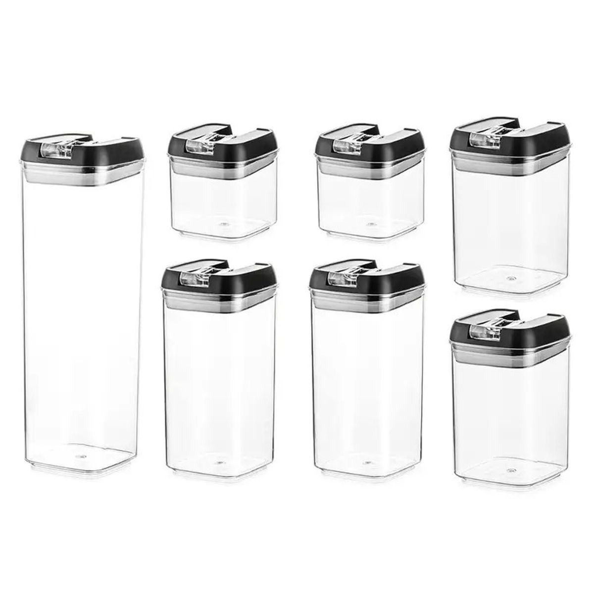 GENERICO - 7 Recipientes Herméticos para Almacenar Alimentos