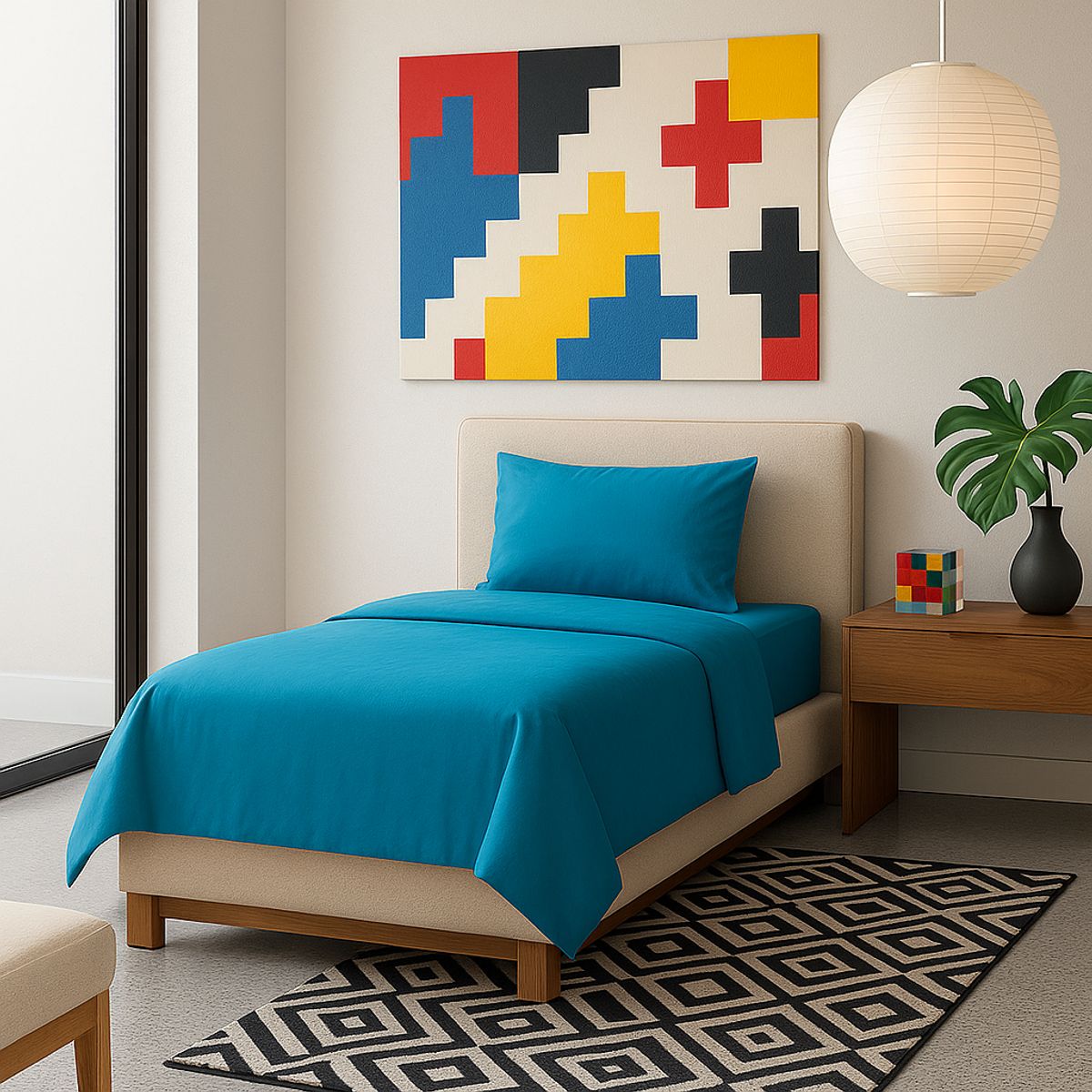 ARMONIA - Ropa de Cama Signature 800 Hilos Verde Plaza y Media Premium