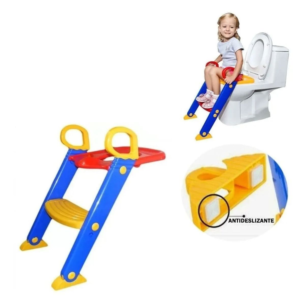 MOVI - Adaptador de baño con escalera para niños