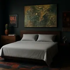 ARMONIA - Set de cama Plata SuperKing 144 h Sin estampado