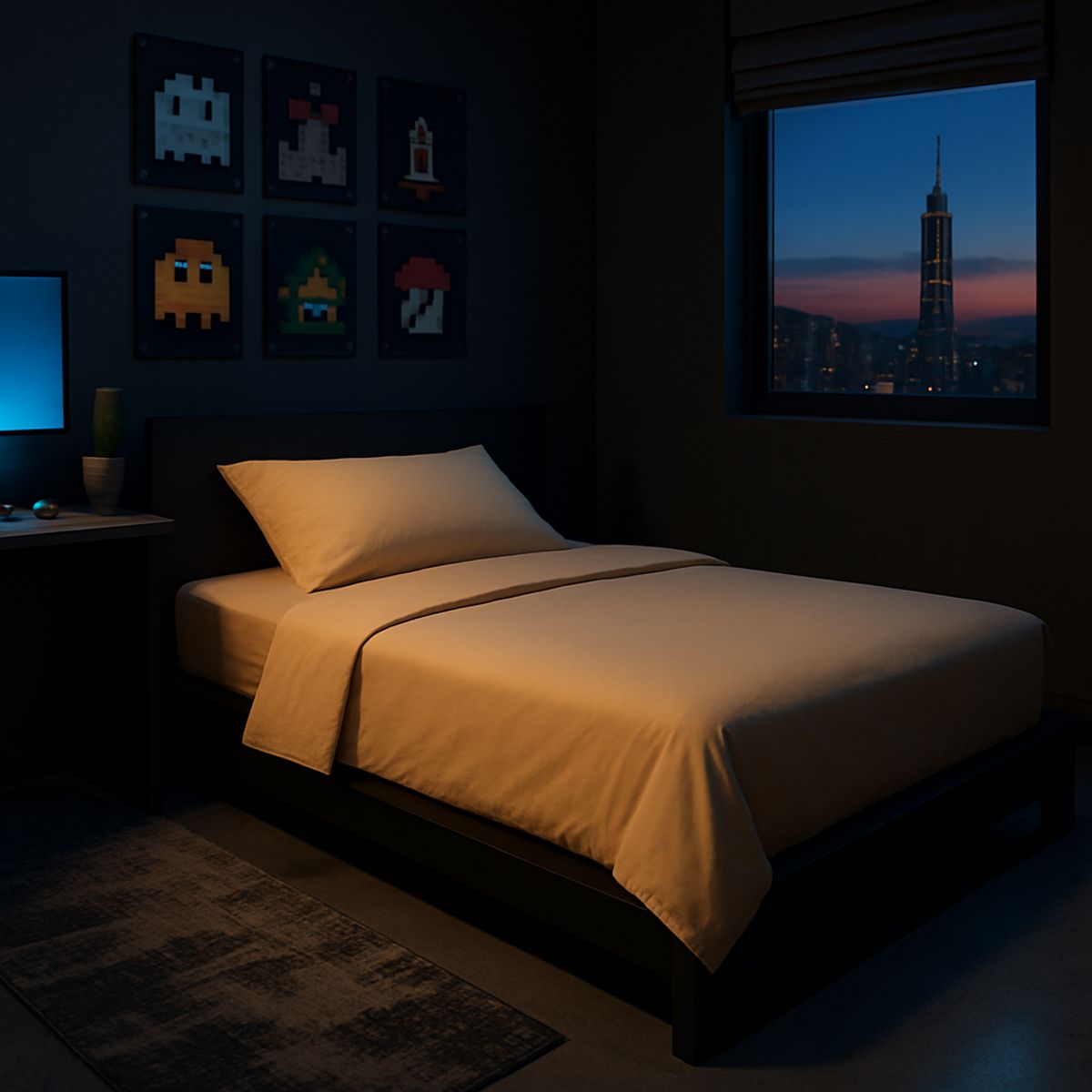 ARMONIA - Set de Sábanas Signature 800 Hilos Beige 1½ Plazas Algodón