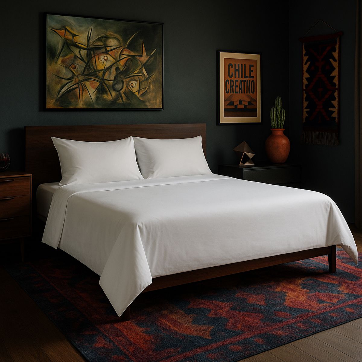 ARMONIA - Ropa de cama Blanco Hue Super King 144 hebra