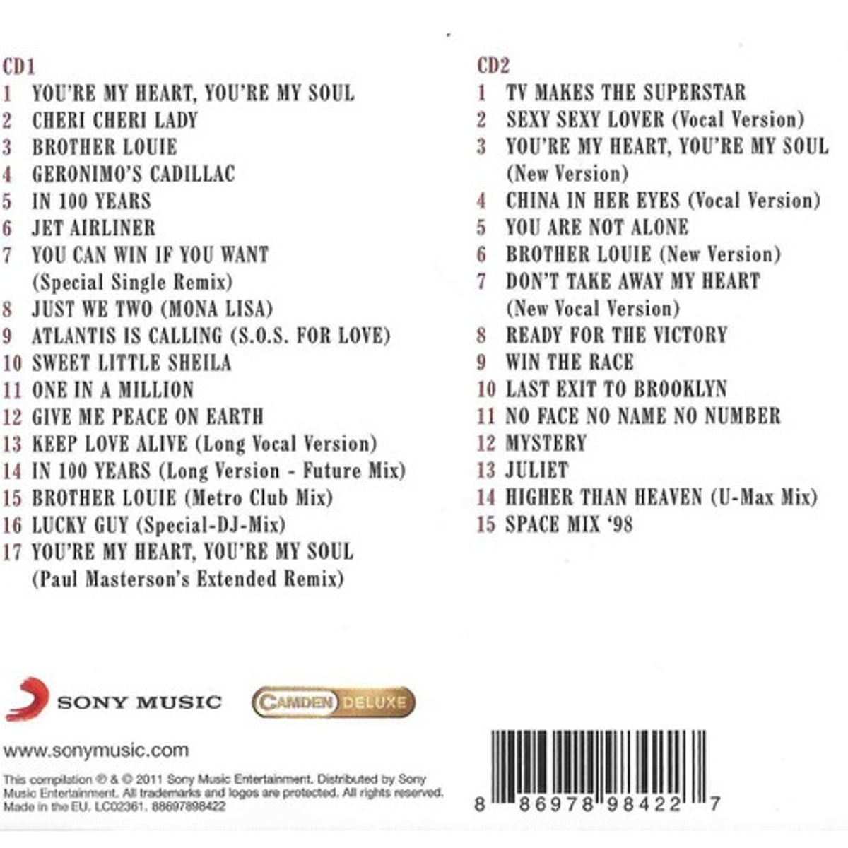 GENERICO - MODERN TALKING - VERY BEST OF (2CD) / CD