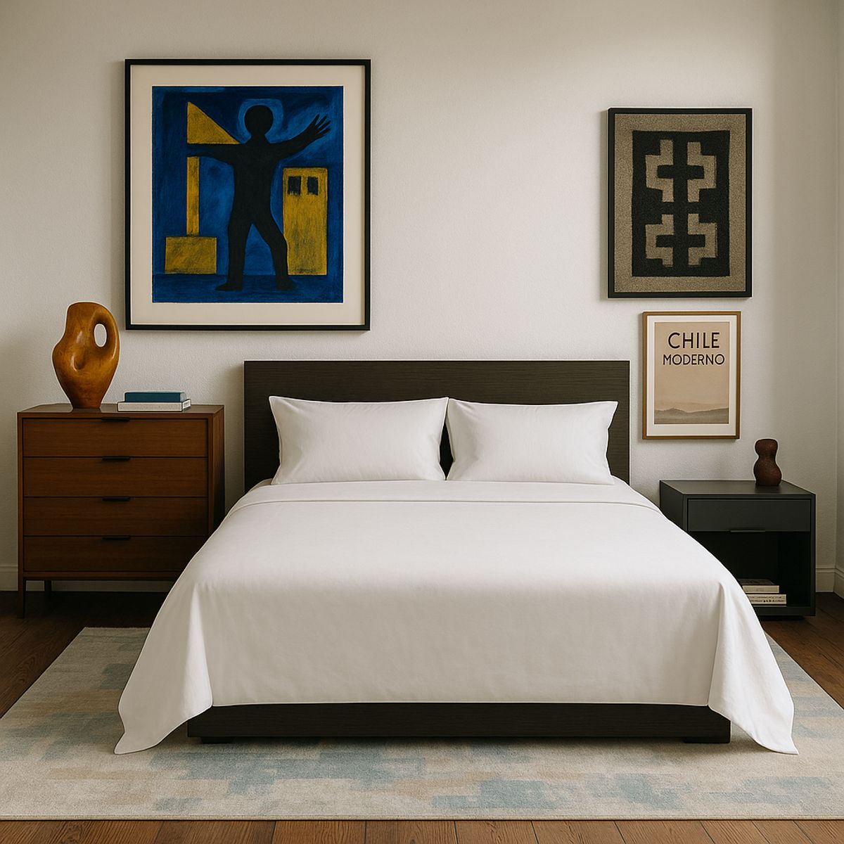 ARMONIA - Juego para cama blanca Super King size 144 h Unicolor