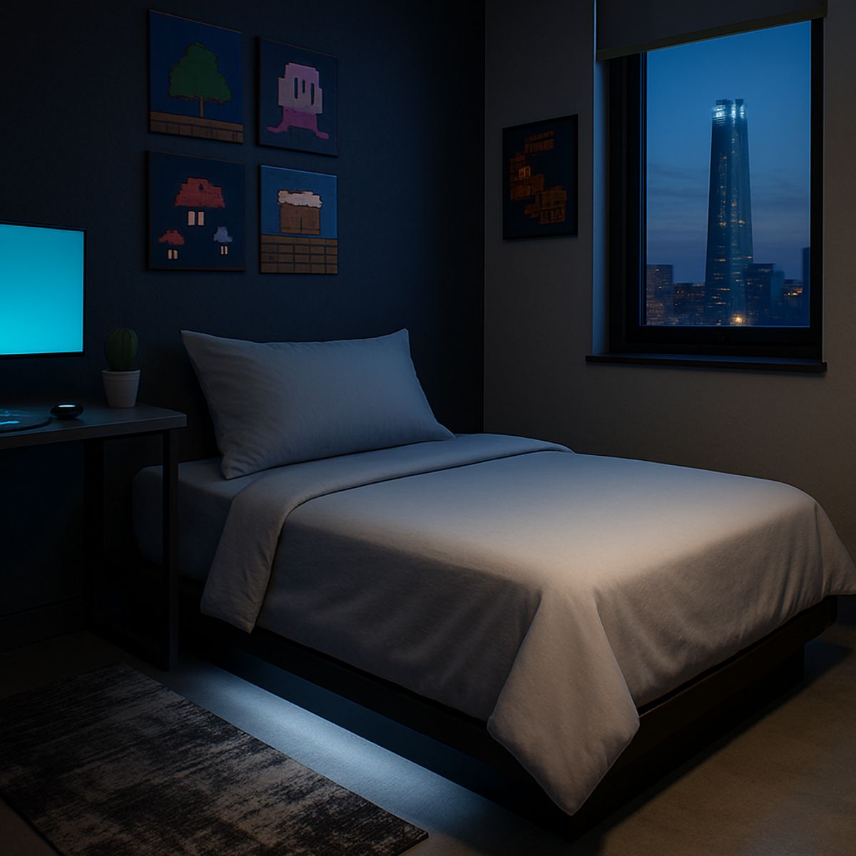 ARMONIA - Set de Cama Signature 800 Hilos Gris Plaza y Media Premium