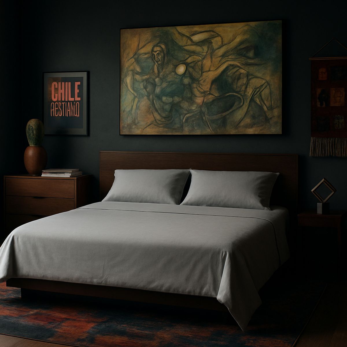 ARMONIA - Set de cama Plata SuperKing 144 h Sin estampado