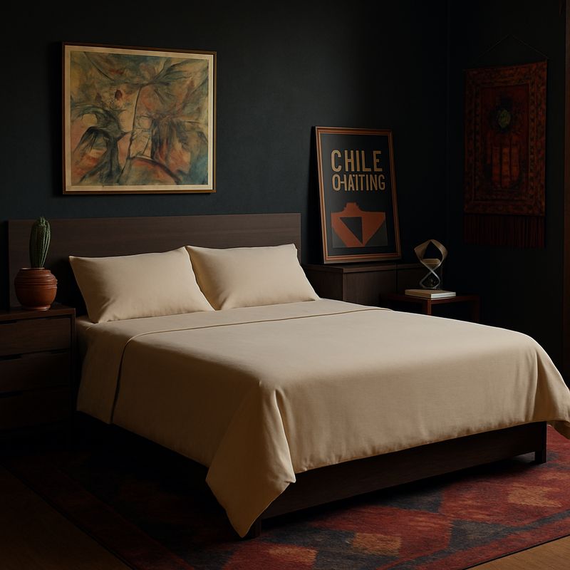 ARMONIA - Conjunto de sábanas Beige Super king 144 h Liso