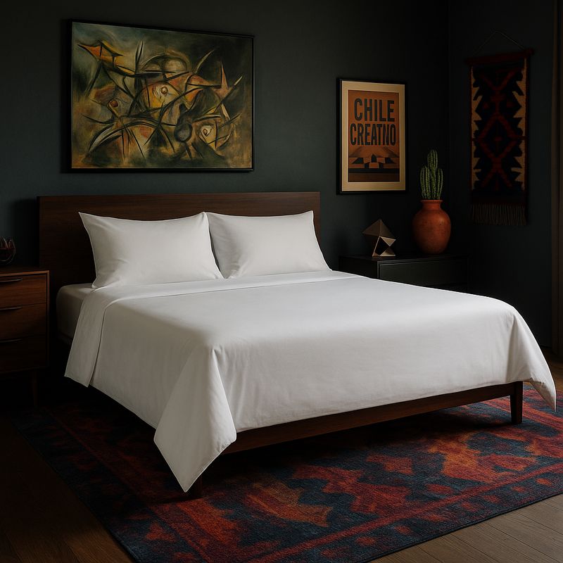 ARMONIA - Ropa de cama Blanco Hue Super King 144 hebra