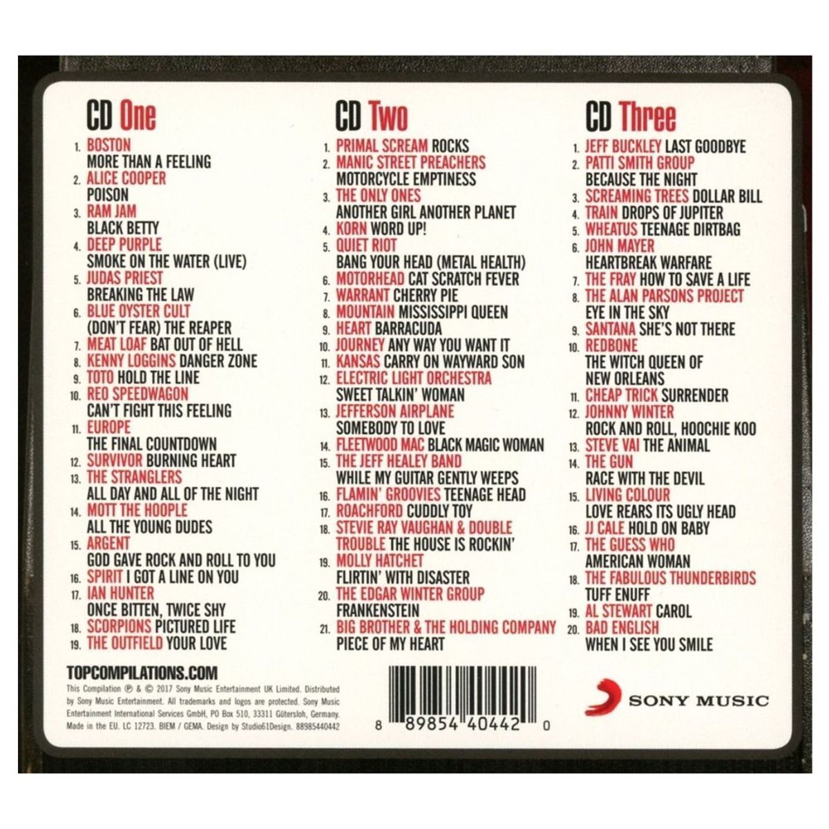 GENERICO - CLASSIC ROCK COLLECTION - VARIOUS (3CD) / CD
