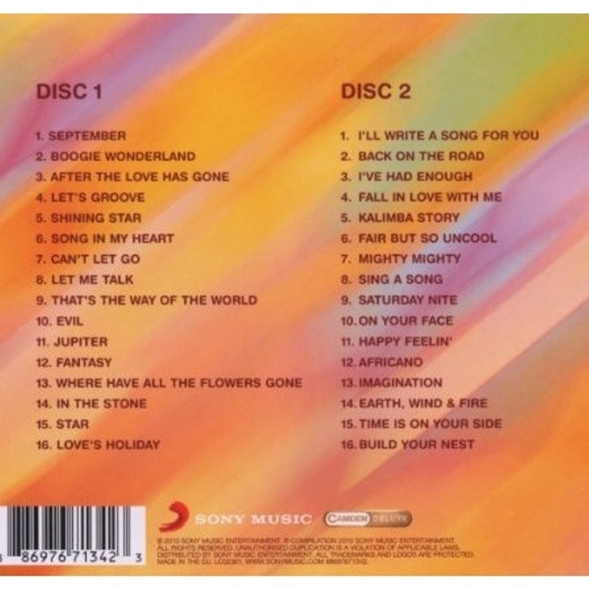GENERICO - EARTH, WIND & FIRE - BOOGIE WONDERLAND: THE BEST OF (2CD) / CD