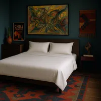 Juego para cama Blanco SuperKing 144 hilos Unicolor