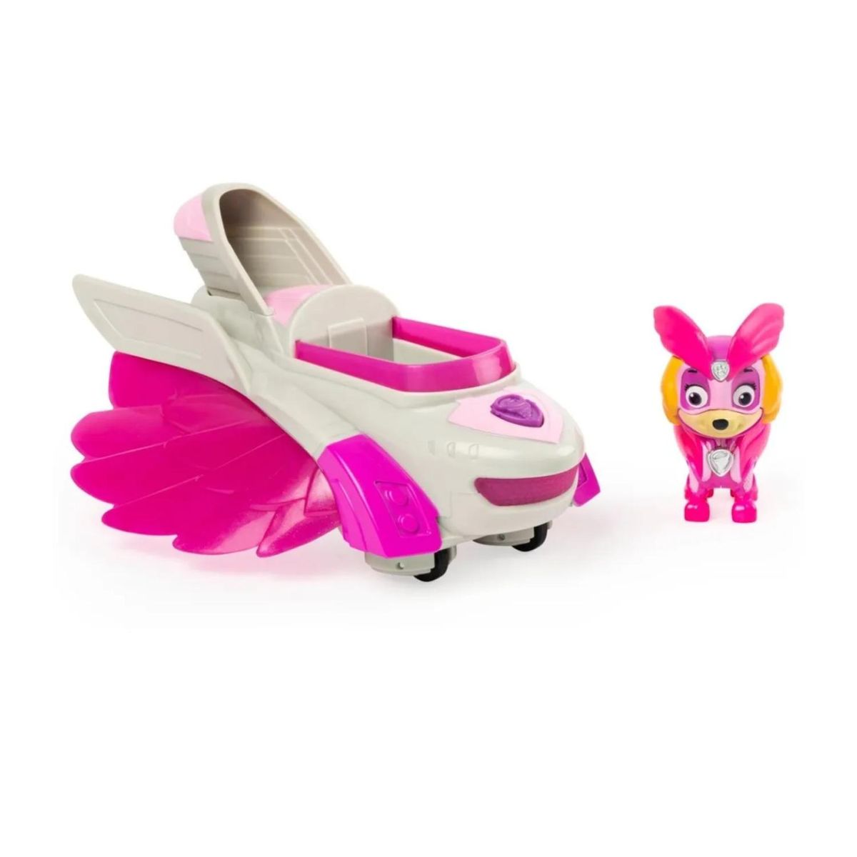 GENERICO - Juguete Sky Nave Blanca Super Charged Friccion Paw Patrol