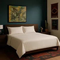 ARMONIA - Ropa de cama Blanco Hu Súper King 144 h Liso