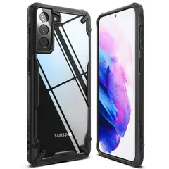 GENERICO - Carcasa Ringke Fusion-X Para Samsung S21 Plus - Clear Black