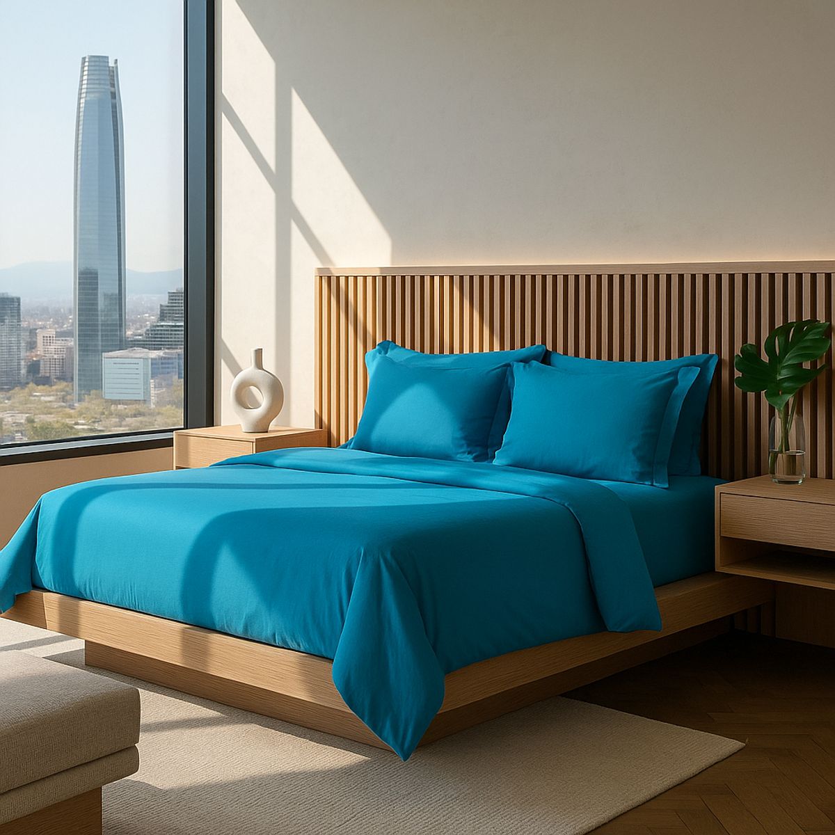 ARMONIA - Juego de Sábanas Signature 800 Hilos Verde 25 Plazas