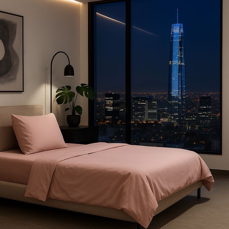 ARMONIA - Ropa de Cama Signature 800 Hilos Rosado 1½ Plazas Premium
