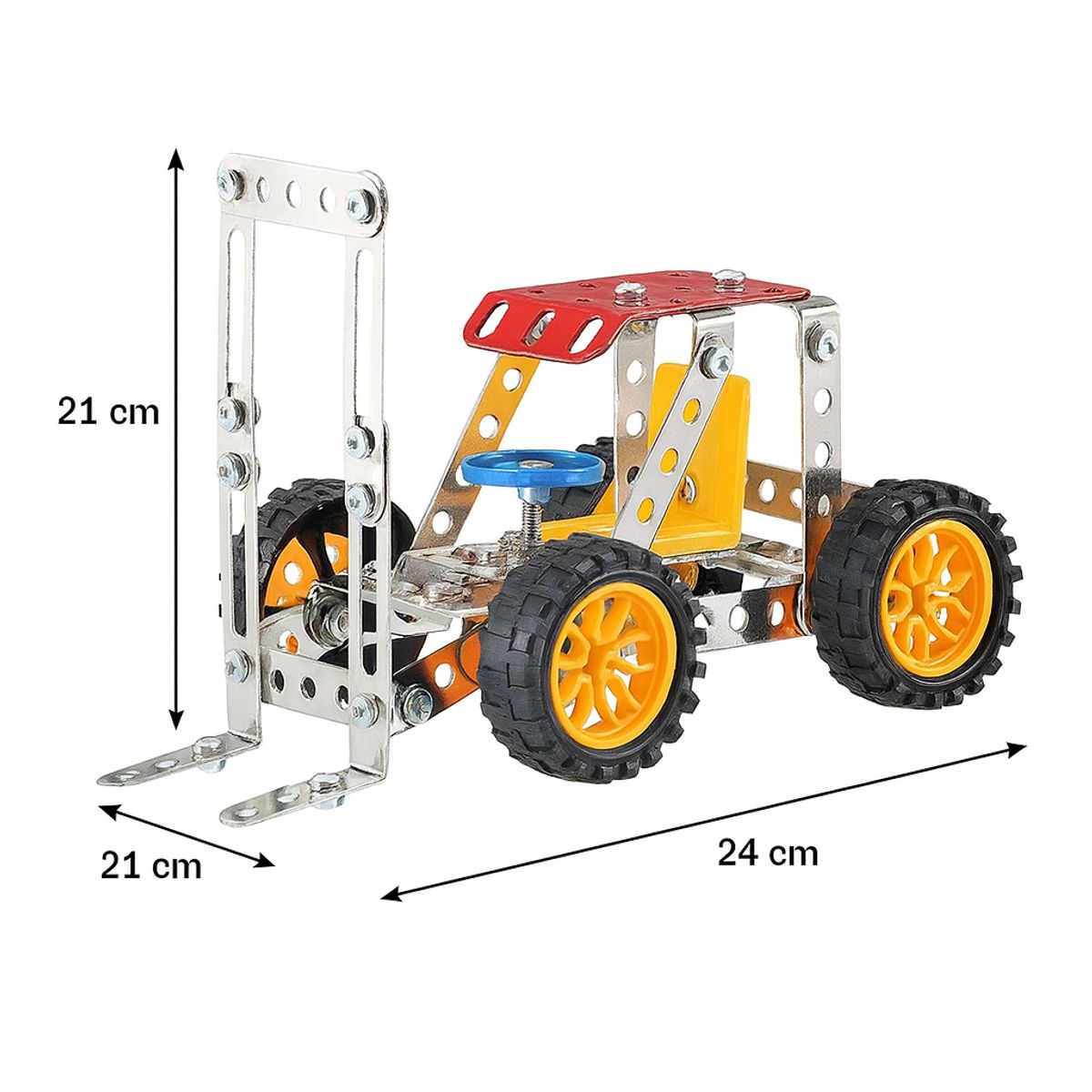 METAL GEAR - Vehículo de Carga Metálico 3 en 1 Armable 122 Piezas