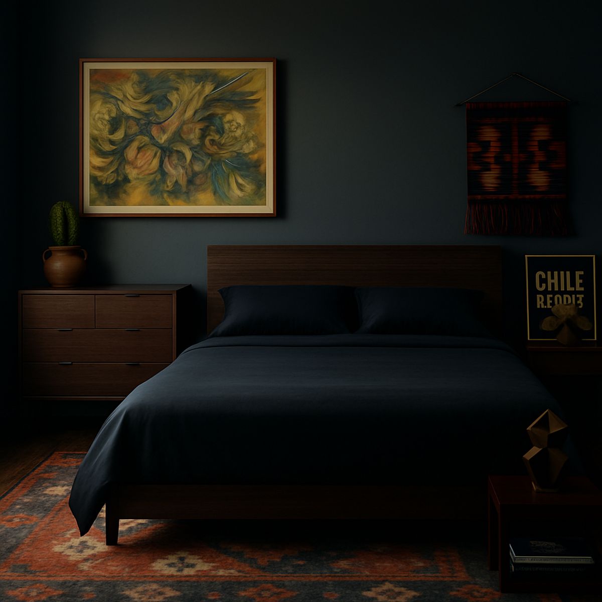 ARMONIA - Set de cama Ébano Super King size 144H Sin estampado