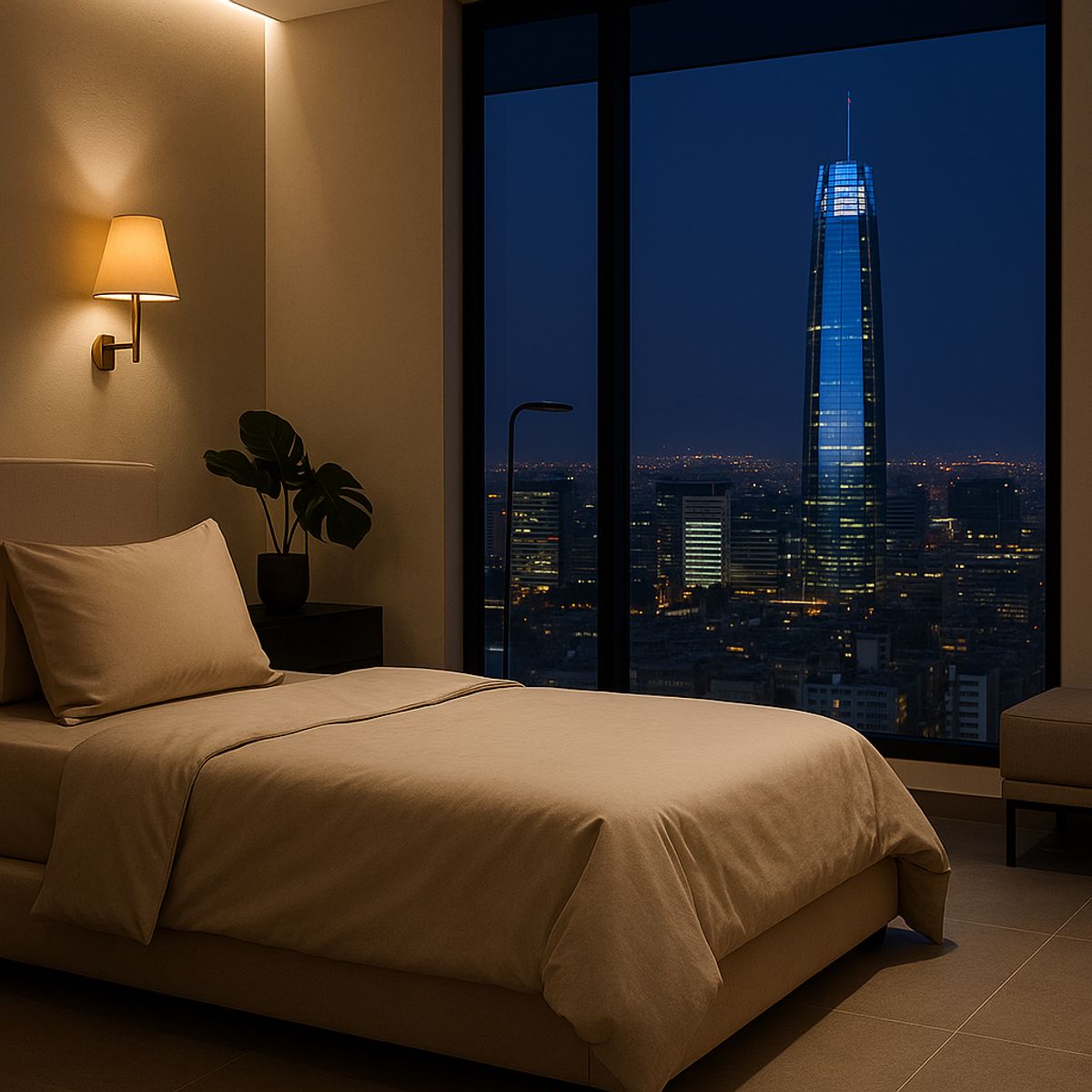 ARMONIA - Conjunto de Sábanas Signature 800 Hilos Beige Plaza y Media Suaves