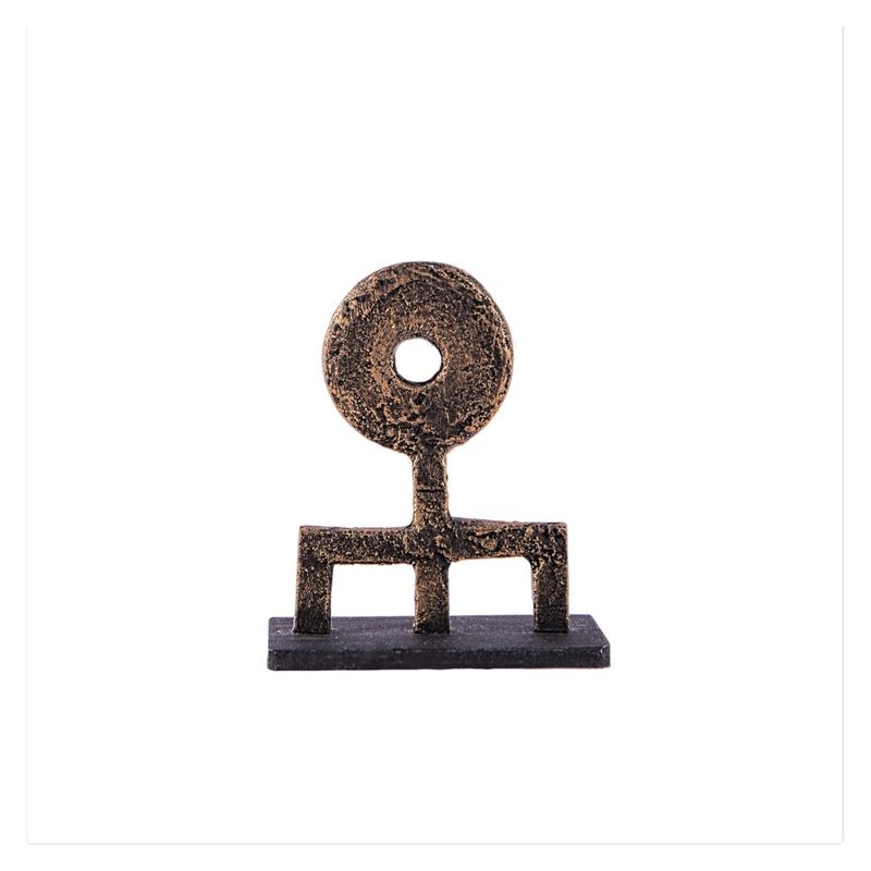 PAOLA YANCOVIC - Adorno Escultura Runa Del Amor Dorada