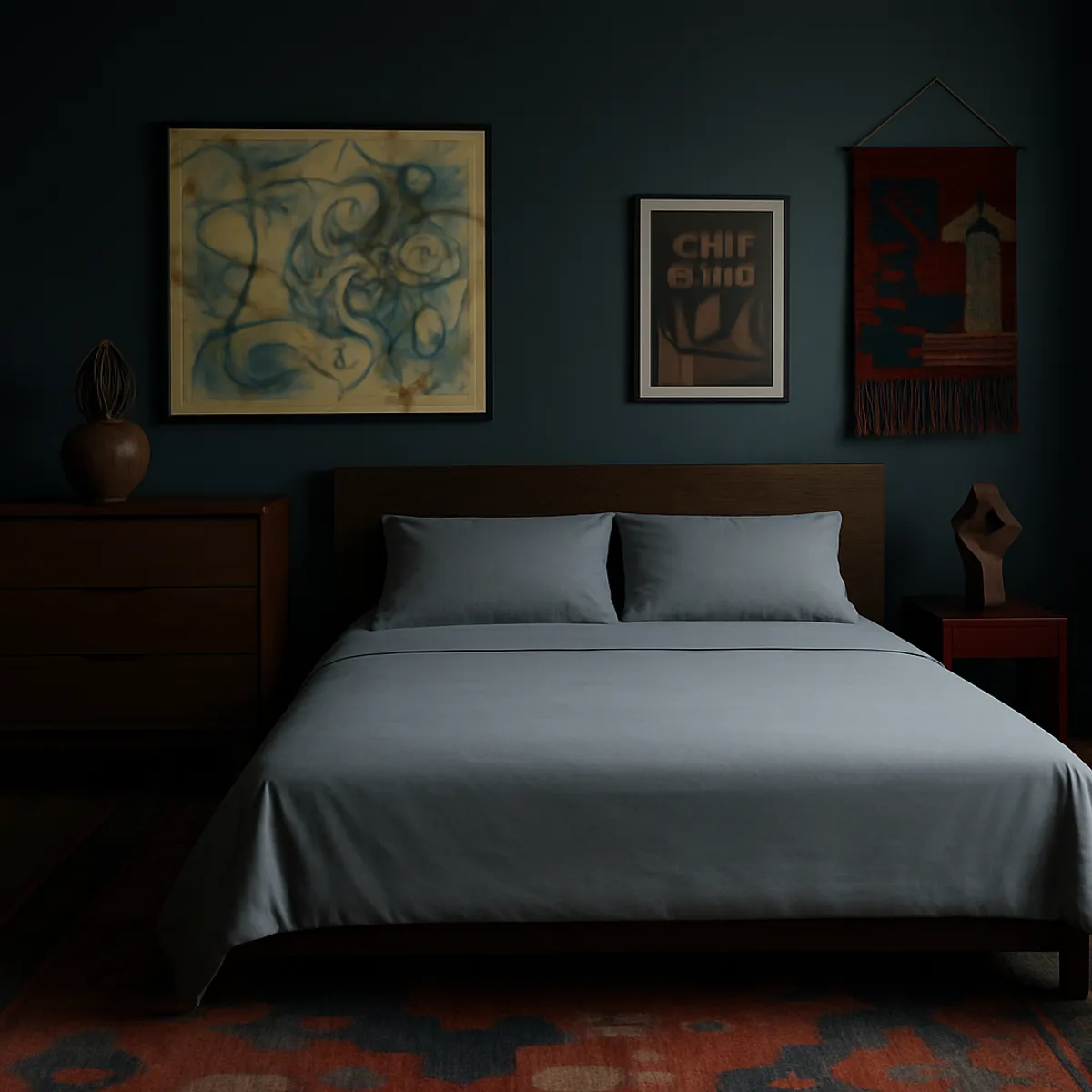ARMONIA - Juego para cama Plomo Super King size 144 hilos Unicolor