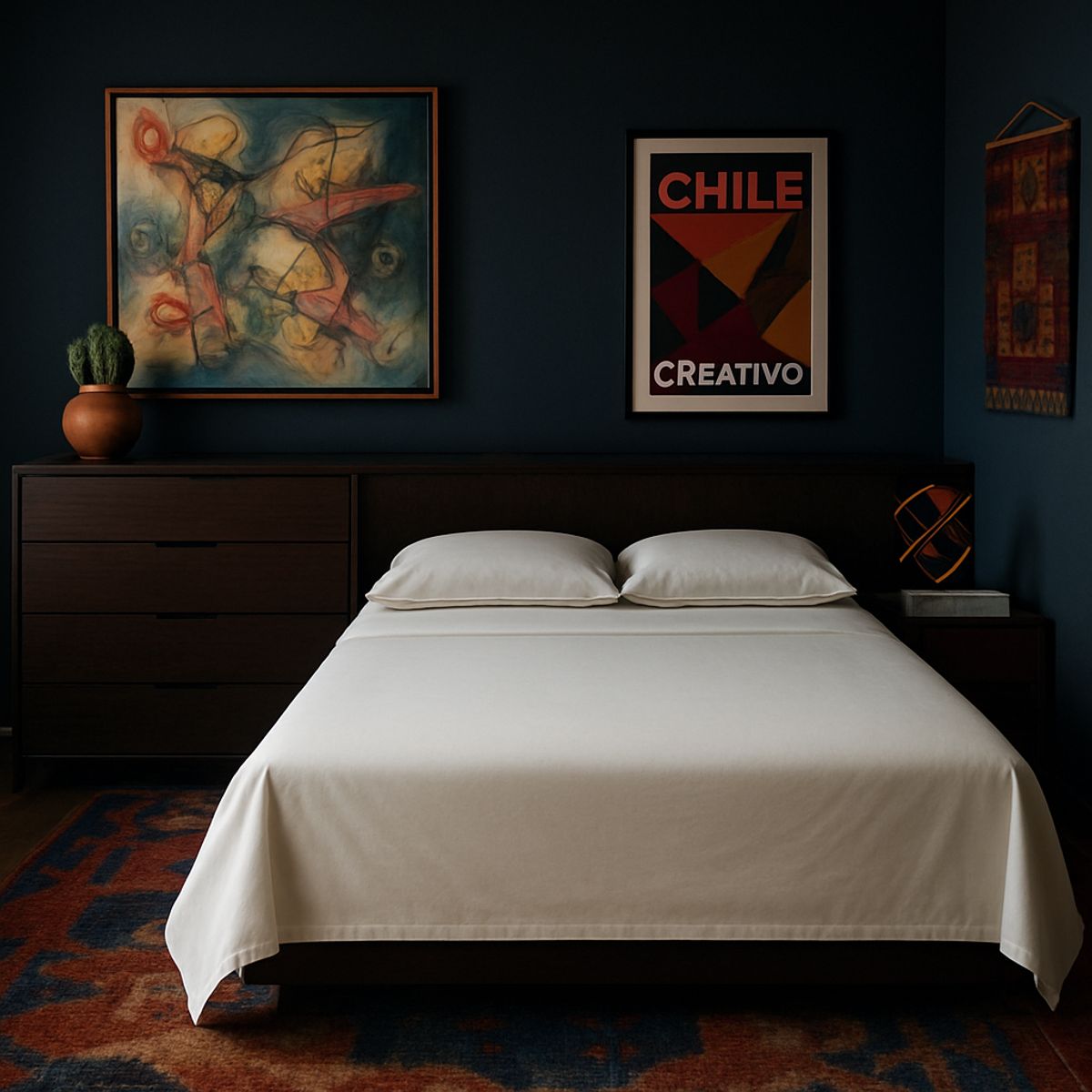 ARMONIA - Sábanas de cama Marfil SuperKing 144H Sin estampado