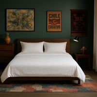 Conjunto de sábanas Blanco Super King size 144H Liso