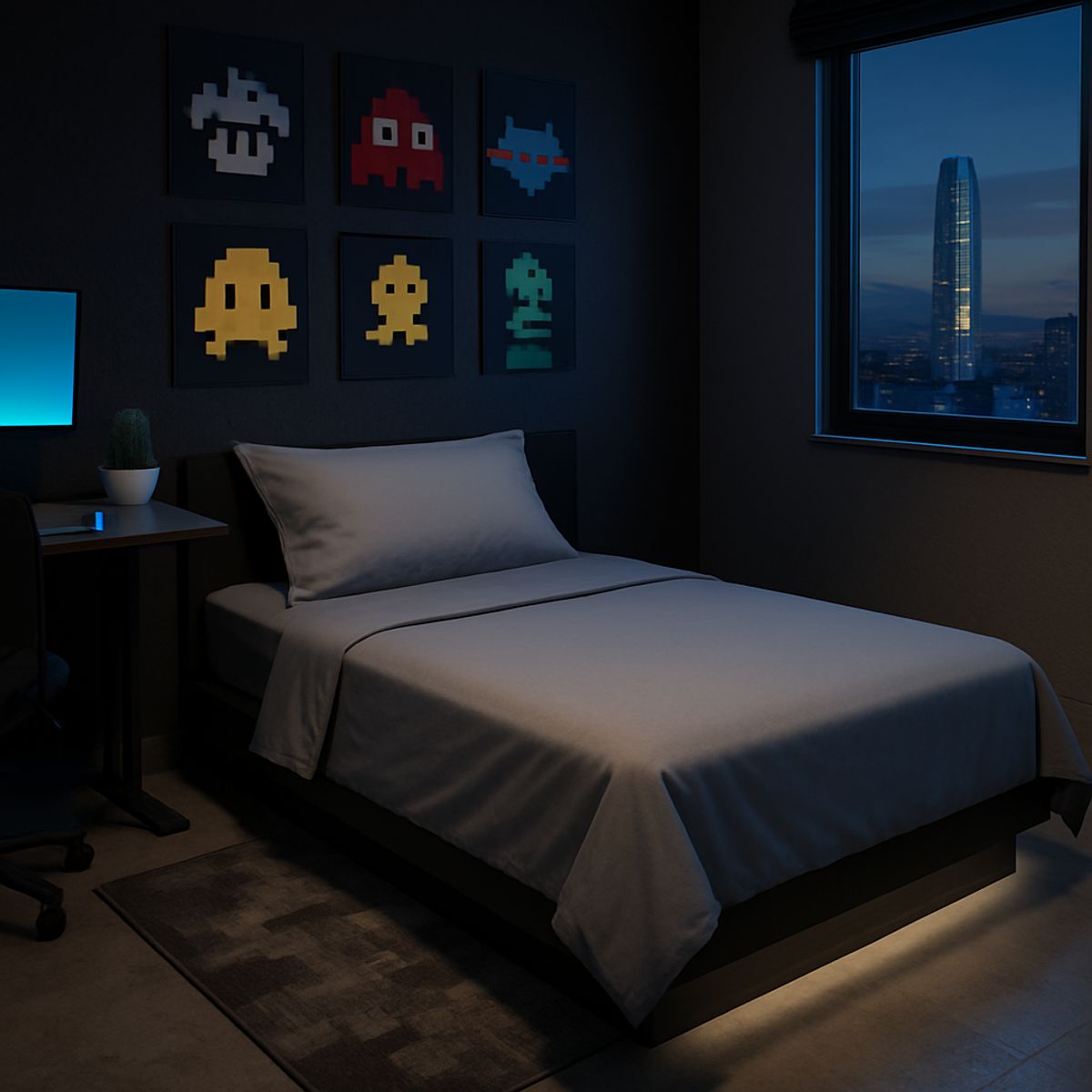 ARMONIA - Set de Sábanas Signature 800 Hilos Gris Plaza y Media Premium