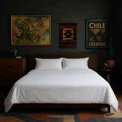 ARMONIA - Juego de Sabanas Blanco Super king 144 hilos Liso