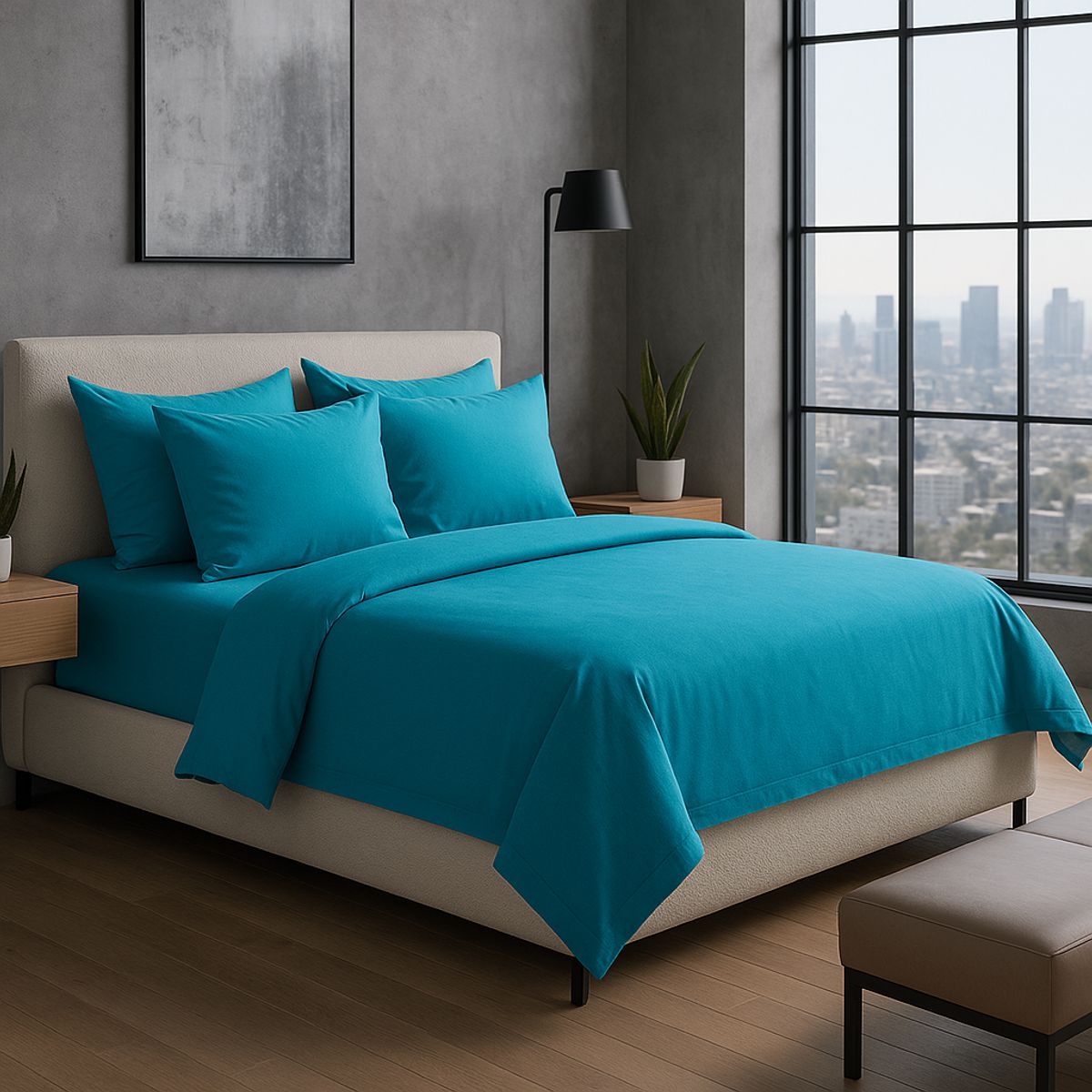 ARMONIA - Juego de Sábanas Signature 800 hilos Verde King