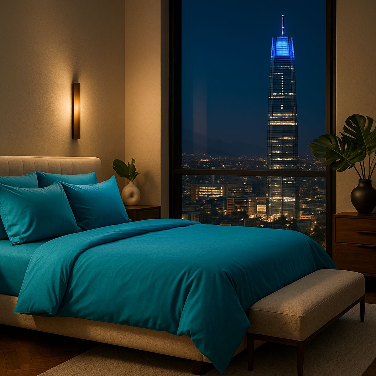 ARMONIA - Set de Sábanas Signature 800 Hilos Verde Esmeralda King