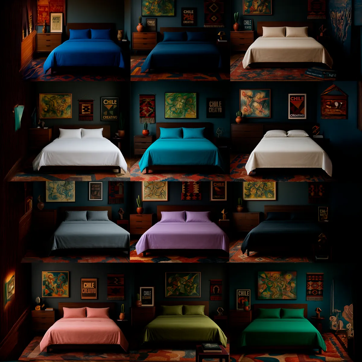 ARMONIA - Sábanas de cama Plata Súper King 144 hilos Sin estampado