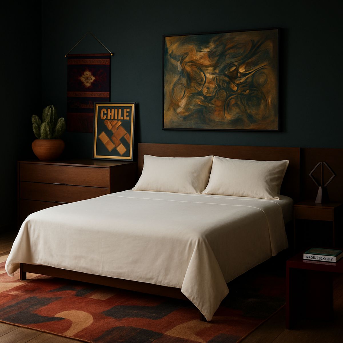 ARMONIA - Juego de cama Marfil Super King size 144 hebras Unicolor