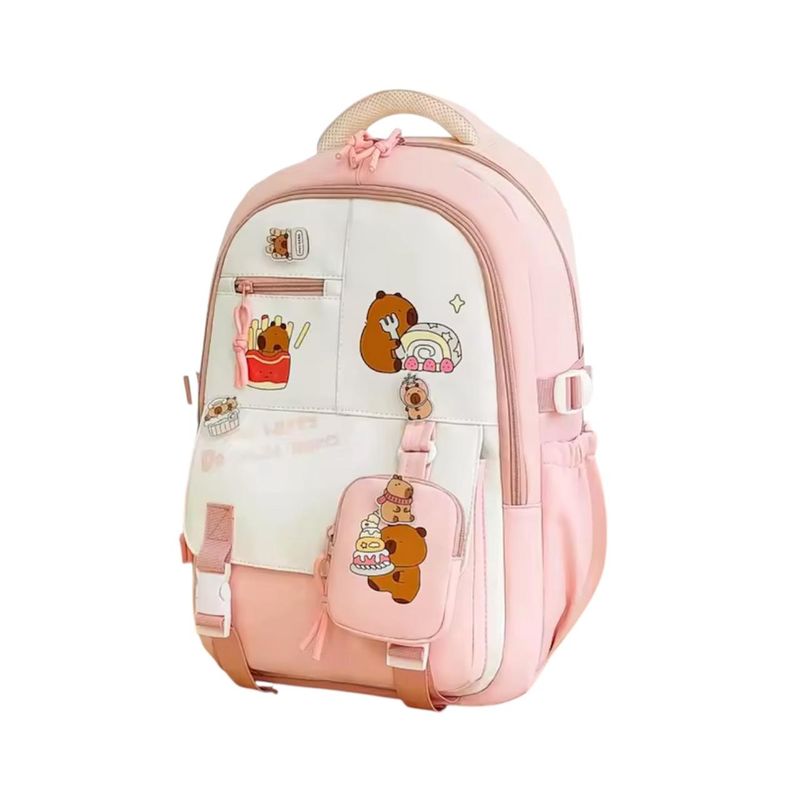 GENERICO - Mochila Capibara Escolar Viaje Gran Capacidad Impermeable