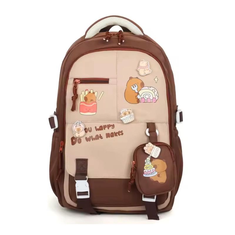 GENERICO - Mochila Capibara Escolar Viaje Gran Capacidad Impermeable