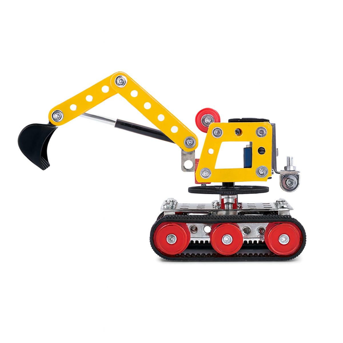 METAL GEAR - Excavadora Metálica Armable 186 Piezas