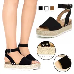 EDWINAYY - Sandalia Casual Mujer Hermosas Moda Varios Coloresverano