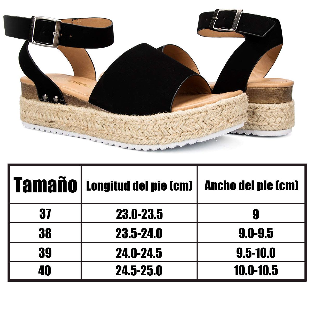EDWINAYY - Sandalia Casual Mujer Hermosas Moda Varios Coloresverano