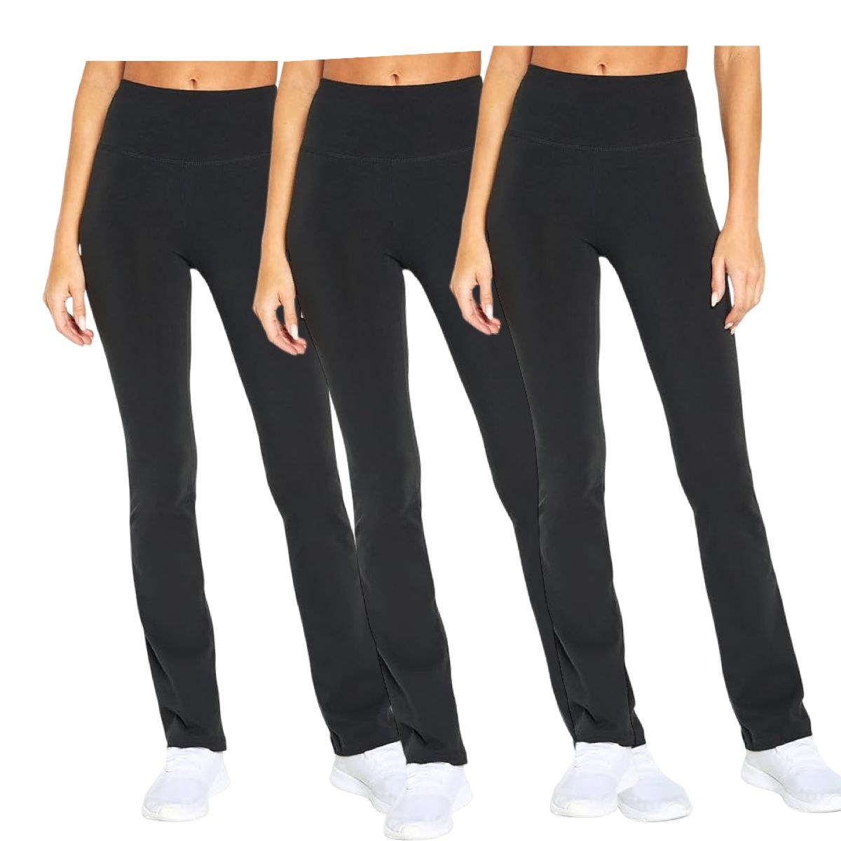 AAYO MODA - Pack 3 Calzas Rectas de Algodón para Mujer – Confección Nacional
