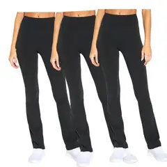 AAYO MODA - Pack 3 Calzas Rectas de Algodón para Mujer – Confección Nacional