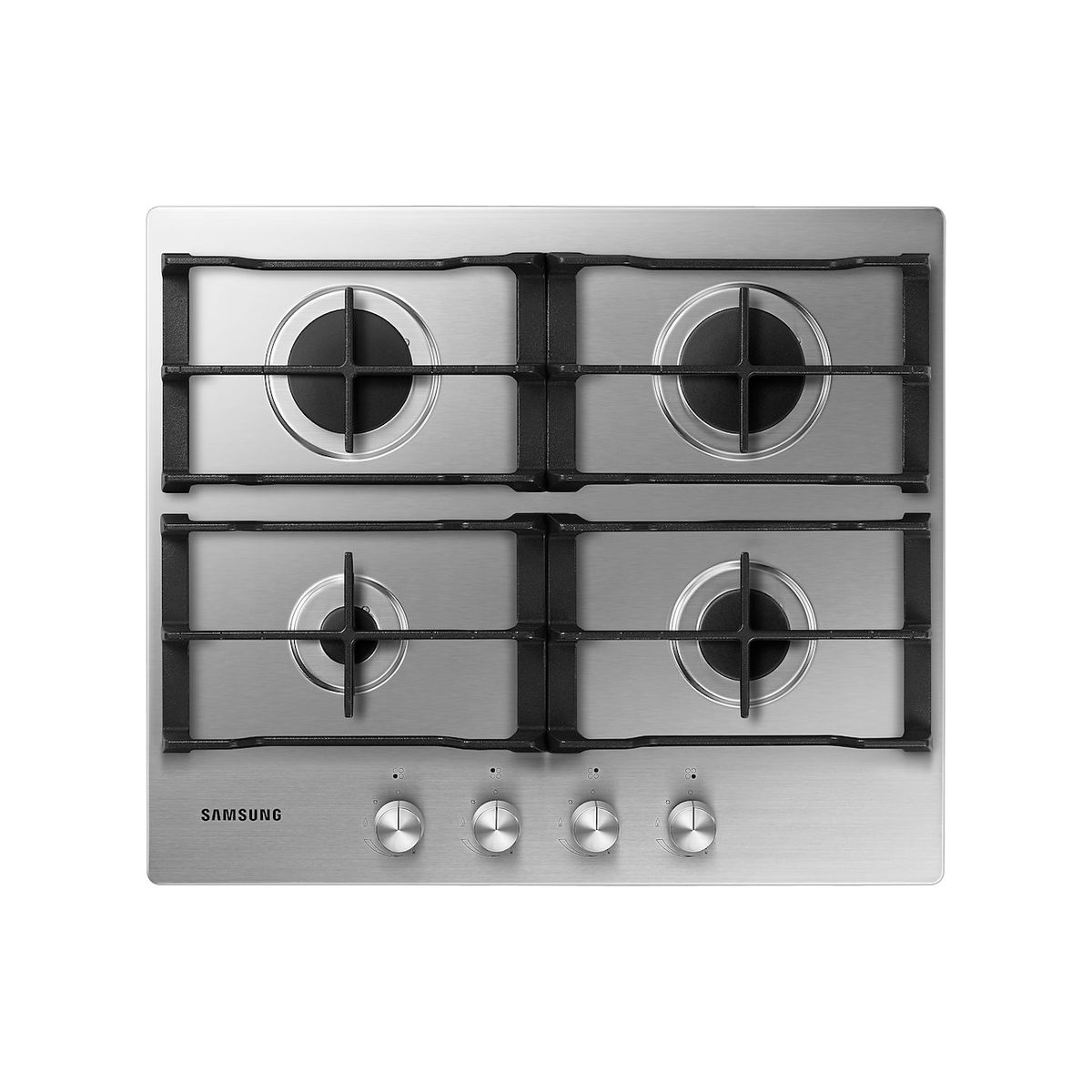 SAMSUNG - Encimera a Gas Samsung 4 quemadores Silver